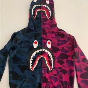 BAPE Shark Head Camo - Full Zip Hoodie